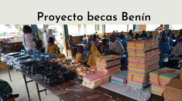Entrega becas niños disminuidos Benín